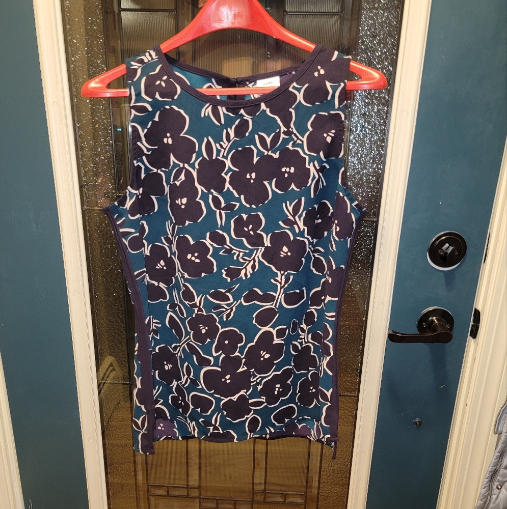 CAbi Floral Sleeveless Top
